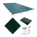 Blue Wave Rectangular In Ground Pool Safety Cover 16-ft x 32-ft Green