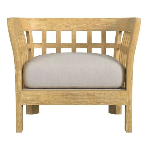 Home Square Outdoor Lounge Chair Set of 2 Natural Finish