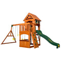 Backyard Discovery Atlantis Cedar Wooden Swing Set Brown