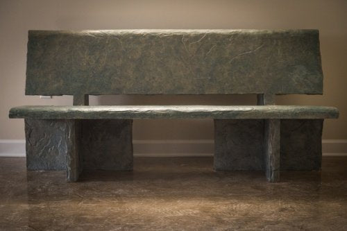 Walttools Heirloom Slate Bench Precast Concrete Mold Set 6 ft Slate
