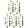 GENESIS Archery Compound Bow Kit Adjustable Draw Length 15"-30" & Weight 10-20 lbs Left-Handed Yellow