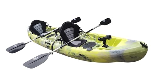 BKC Brooklyn 12.5 Tandem Kayak 12'8" 2-3 Person Lime Camo