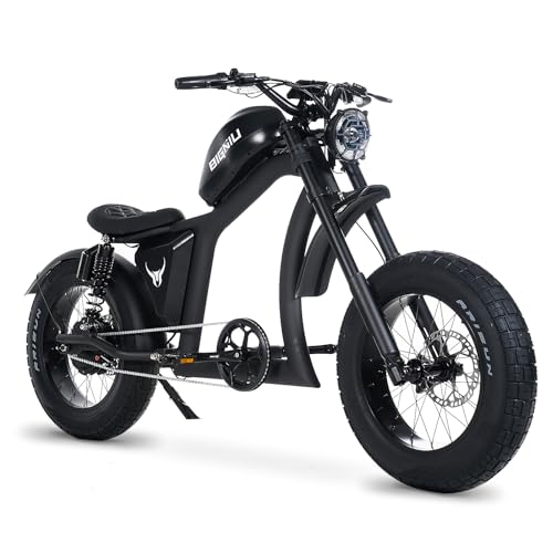 BIGNIU BG-X Electric Bike for Adults 1500W Brushless Motor with 48V/31.5Ah Battery, 34+ MPH Up to 40 Miles Range 20" *5" Fat TireFront/Rear Turn Signal, Dual Suspension Black