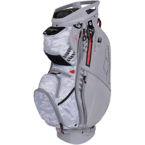 Sun Mountain Men's C-130 Supercharged Cart Bag '23 Cadet-Gray Camo-Red