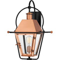 Quoizel Rue De Royal Charleston Outdoor Wall Lantern 22.5 Inch 1-Light Aged Copper