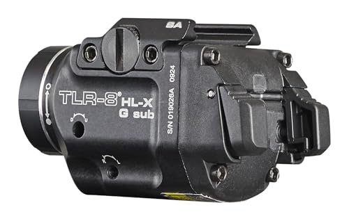Streamlight TLR-8 HL-X G 1000-Lumen Tactical Flashlight with Green Laser for Springfield Armory Hellcat Black