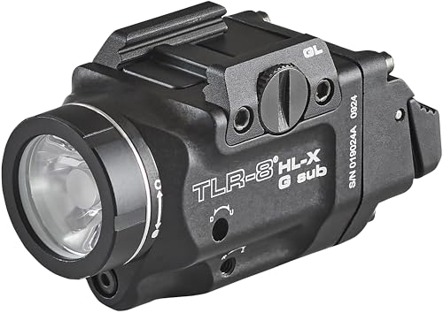 Streamlight TLR-8 HL-X G 1000-Lumen Tactical Flashlight with Green Laser for Glock 43X/48 MOS Black