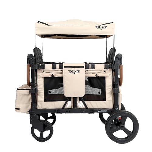 Keenz VYOO Stroller Wagon with Canopy Mocha