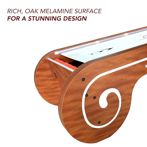 Hathaway Boardwalk 8-ft Arcade Ball Table Oak with LED Lighting