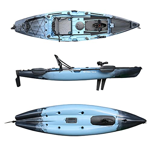 Reel Yaks Pedal Fin Drive Fishing Kayak Iceberg Charcoal