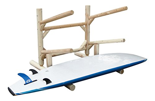 Log Kayak Rack 3 Place 1 Sided Kayak Rack Natural