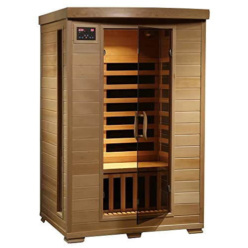 Blue Wave HeatWave Coronado SA2409 2 Person Sauna with Carbon Heaters and Chromotherapy System