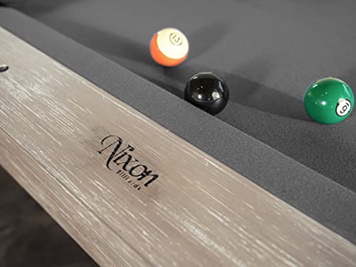 Empire USA Nixon Billiards - Huck Slate Billiard Pool Table Grey White Oak