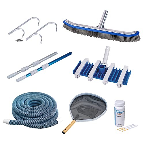 Blue Wave San Pedro 12x24-ft Oval 52-in Deep Above Ground Swimming Pool Package Gray