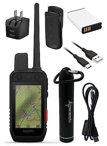 Wearable4U Garmin Alpha 300i Advanced Dog Tracking and Training Handheld with inReach Technology +E-Bank