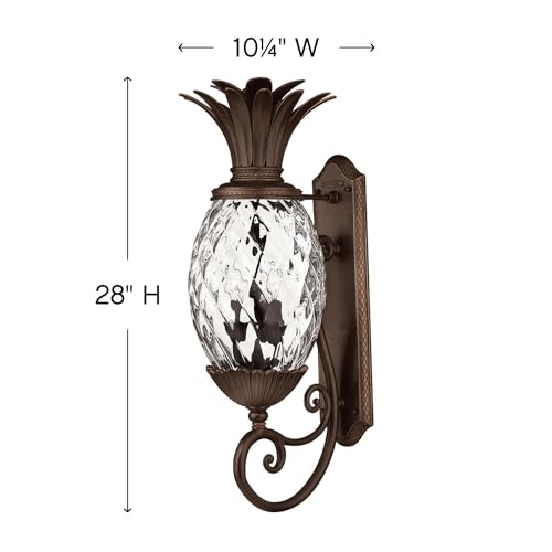 Hinkley Plantation Collection Three Light Outdoor Wall Mount Copper Bronze
