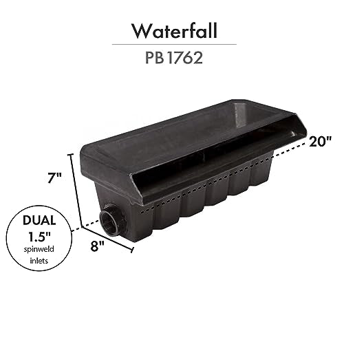 HALF OFF PONDS Simply Waterfalls 4000 Pond Free Kit with MatrixBlox, 10' x 25' EPDM Liner, 4000 GPH Pump Black