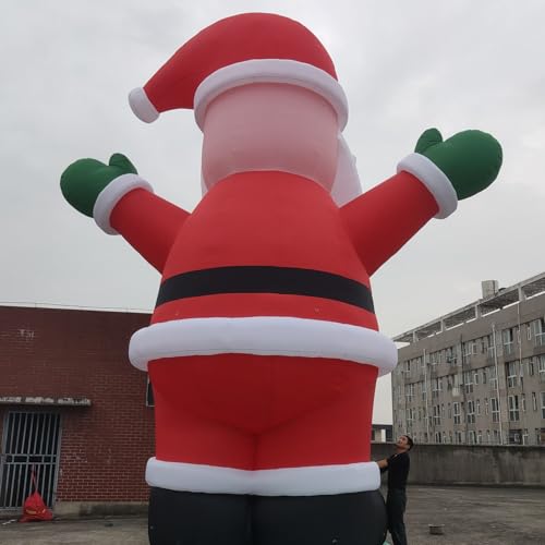 YBZCHLM Giant Christmas Inflatable Santa Claus with Gift Bag & LED Lights Red Model 2 25ft