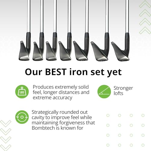 Bombtech Golf Premium Golf 4.0 Iron Set Black