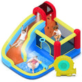 Mighty Hand Inflatable Jumper Bounce House with Water Slide and 480W Blower Red/Blue