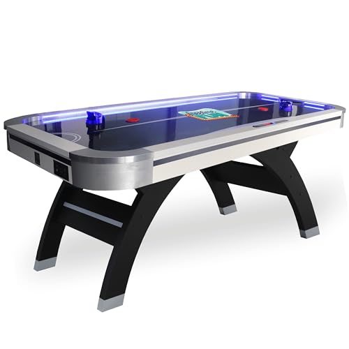 Freetime Fun Air Hockey Table 7ft LED Black
