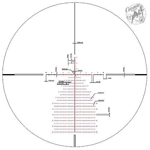 Red-Line Optics F4U Corsair MRDAD FFP 5-30x56 Long Range Scope Red Black