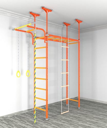 Bocahero Indoor Playground Swedish Ladder Climbing Wall Blue