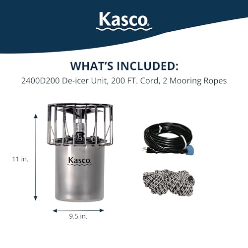 Kasco 1/2 HP Lake & Pond Deicer 120V with 200 Ft Power Cord