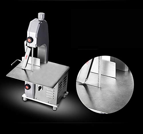 INTBUYING Frozen Meat Cutter Electric Bone Saw Machine Silver
