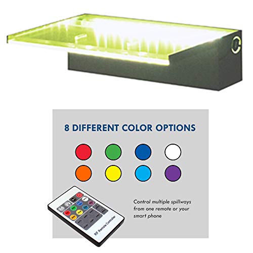Anjon Manufacturing 48" Color Changing Acrylic NiteFalls Spillway with Remote