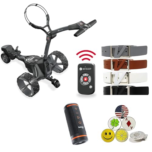 AMBA7 Motocaddy M7 Remote DHC Electric Caddy Cart Bundle Black