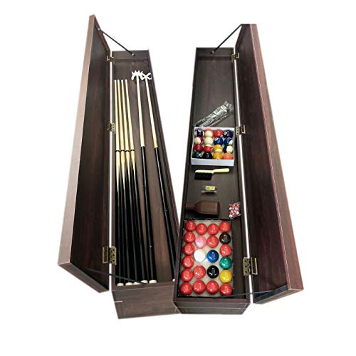 SIMBASHOPPING USA 8' Feet Billiard Pool Table Full Accessories Game Bellagio Blue 8FT with Benches Blue,Red