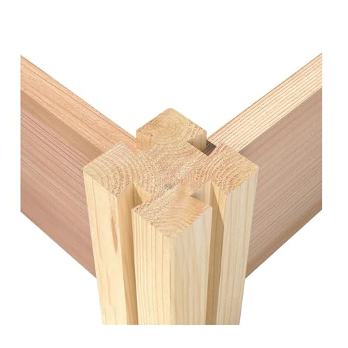 Saranya 18" Rustic Natural Wood Cedar Raised Bed Planter Box Natural Wood
