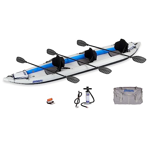 Sea Eagle 465FT Fasttrack Inflatable 15'3" Touring Kayak Blue/Gray