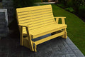 A&L Furniture Co. 5' Amish Poly Winston Glider Bench Lemon Yellow
