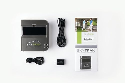 SkyTrak Golf Simulator Studio Pro Package with Metal Case, Enclosure, Software, Mat, Projector, Ball Tray - Studio 10-10 Blue