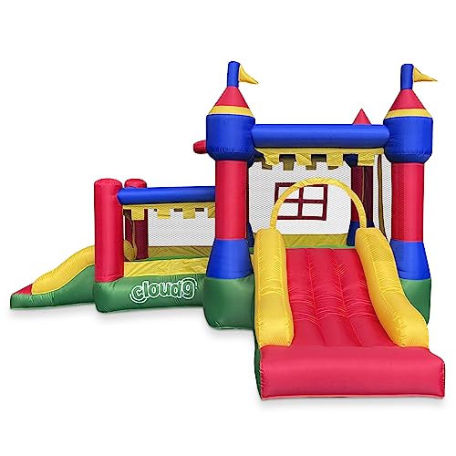 Cloud 9 Inflatable Castle Bounce House with Blower Multicolor