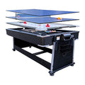 RACK Triad 7-Foot 3-in-1 Multi Game Swivel Billiard/Pool Table Black
