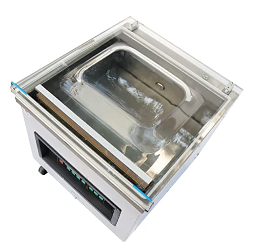 TECHTONGDA Chamber Vacuum Sealing Machine Benchtop Food Saver Stainless Steel Silver