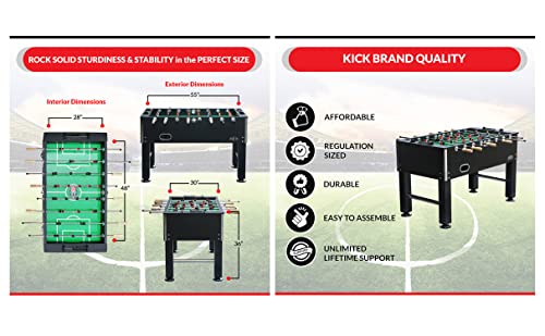 KICK Triumph 55" Foosball Table Black