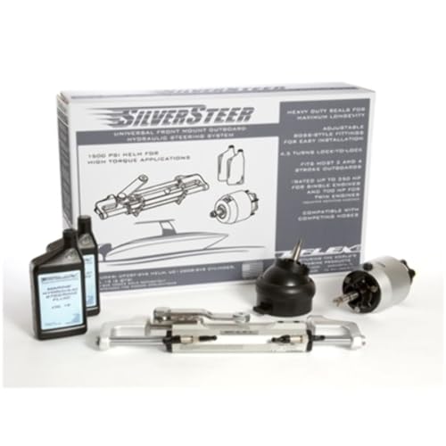 Uflex SilverSteer™ Universal Front Mount Outboard Hydraulic Tilt Steering System 1500PSI V1