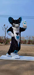 FurryMascot Original Husky Dog Fursuit Fullsuit White