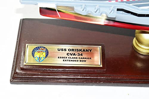 Squadron Nostalgia LLC USS Oriskany CVA-34 Aircraft Carrier Scale Model, Essex Class, 24 Inch, Multicolor