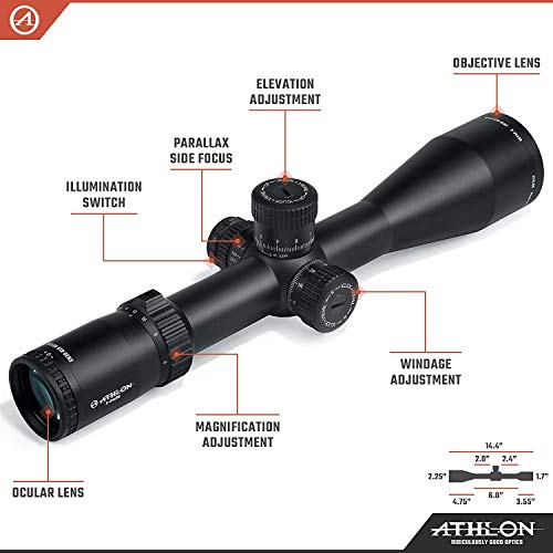 Athlon Optics Helos BTR Gen2 6-24X56 Riflescope Gray