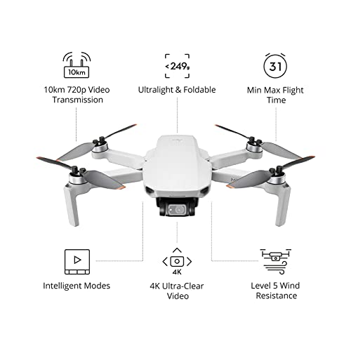 DJI Mini 2 Ultralight Foldable Drone 4K Camera Gray