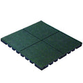 KIDWISE PlayFall Playground Safety Surfacing Green Tiles 320 sq. ft.