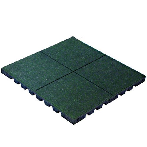 KIDWISE PlayFall Playground Safety Surfacing Green Tiles 320 sq. ft.