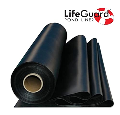 LifeGuard Pond Liner 25 ft. x 40 ft. 45 Mil EPDM Rubber Black