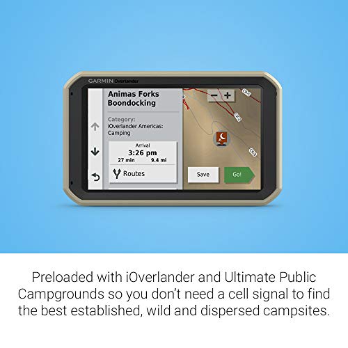 Certified Brands Garmin Overlander Rugged Navigator with Signature Power Bundle