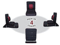 Friends Of Meditation XL Meditation & Yoga Chair with Back Support, Black, Pack of 4